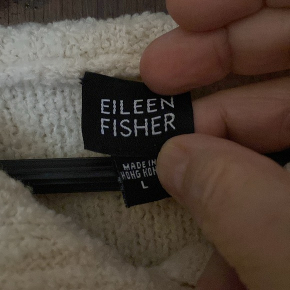 Eileen Fisher winter white pullover sweater - Picture 3 of 8